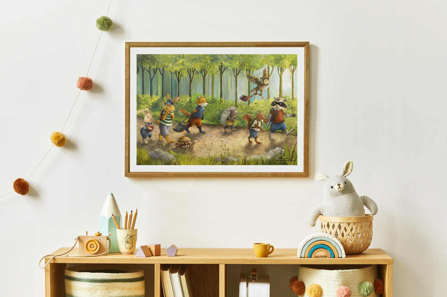 School Path in the Forest